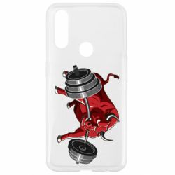 Чехол для Oppo A31 Bull with a barbell - PrintSalon