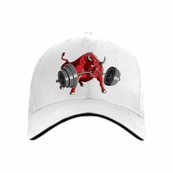 Кепка Bull with a barbell - PrintSalon