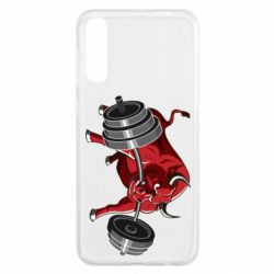 Чехол для Samsung A50 Bull with a barbell - PrintSalon