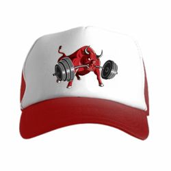 Кепка-тракер Bull with a barbell - PrintSalon