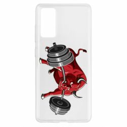 Чехол для Samsung S20 FE Bull with a barbell - PrintSalon