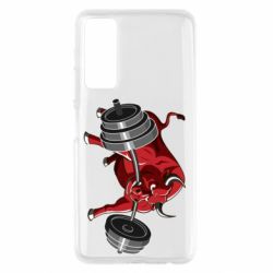 Чехол для Huawei P Smart 2021 Bull with a barbell - PrintSalon