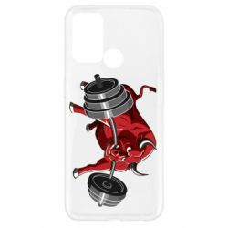 Чехол для Oppo A52/A72/A92 Bull with a barbell - PrintSalon