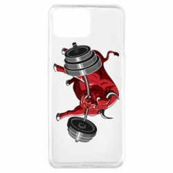 Чехол для Oppo A73 Bull with a barbell - PrintSalon