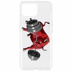 Чехол для Oppo Reno 4 Lite Bull with a barbell - PrintSalon