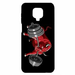 Чехол для Xiaomi Redmi Note 9S/9Pro/9Pro Max Bull with a barbell - PrintSalon