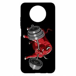 Чехол для Xiaomi Redmi Note 9 5G/Redmi Note 9T Bull with a barbell - PrintSalon