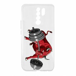 Чехол для Xiaomi Redmi 9 Bull with a barbell - PrintSalon