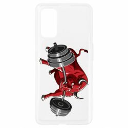 Чехол для Realme 7 Pro Bull with a barbell - PrintSalon