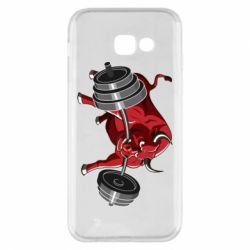 Чехол для Samsung A5 2017 Bull with a barbell - PrintSalon