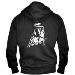 Мужское худи на молнии Bull-PrintSalon Мужское худи на молнии Bull