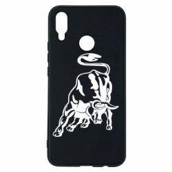 Чехол для Huawei P Smart Plus 2018 Bull - PrintSalon