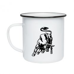 Кружка эмалированная Bull - PrintSalon