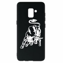 Чехол для Samsung A8+ 2018 Bull - PrintSalon