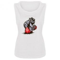 Женская майка Bulldog MMA - PrintSalon