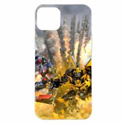 Чохол для iPhone 14 Plus Bumblebee and Optimus Prime - PrintSalon