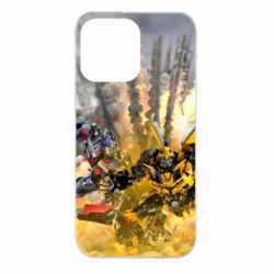 Чохол для iPhone 14 Pro Max Bumblebee and Optimus Prime - PrintSalon