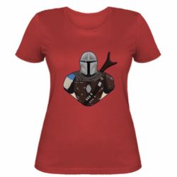 Женская футболка Bust of Mandalorian - PrintSalon