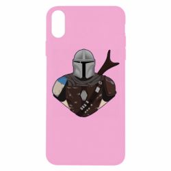 Чехол для iPhone Xs Max Bust of Mandalorian - PrintSalon