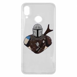 Чехол для Huawei P Smart Plus 2018 Bust of Mandalorian - PrintSalon