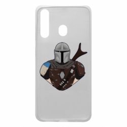 Чехол для Samsung A60 Bust of Mandalorian - PrintSalon
