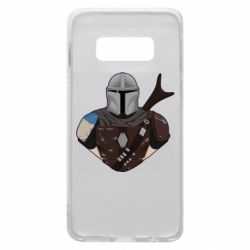 Чехол для Samsung S10e Bust of Mandalorian - PrintSalon