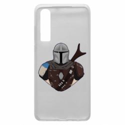 Чехол для Huawei P30 Bust of Mandalorian - PrintSalon