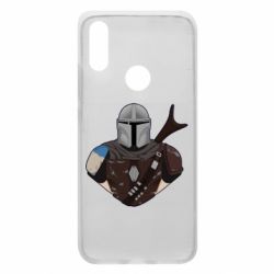 Чехол для Xiaomi Redmi 7 Bust of Mandalorian - PrintSalon