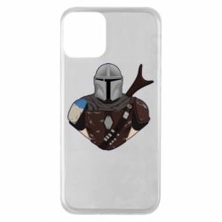 Чехол для iPhone 11 Bust of Mandalorian - PrintSalon