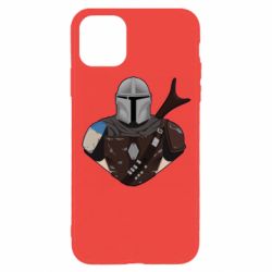 Чехол для iPhone 11 Pro Bust of Mandalorian - PrintSalon