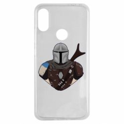 Чехол для Xiaomi Redmi Note 7 Bust of Mandalorian - PrintSalon