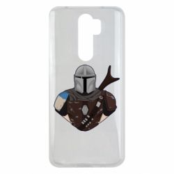 Чехол для Xiaomi Redmi Note 8 Pro Bust of Mandalorian - PrintSalon