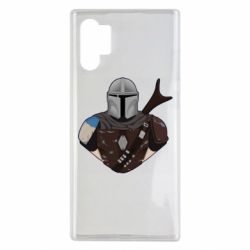 Чехол для Samsung Note 10 Plus Bust of Mandalorian - PrintSalon