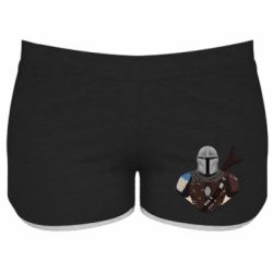 Женские шорты Bust of Mandalorian - PrintSalon