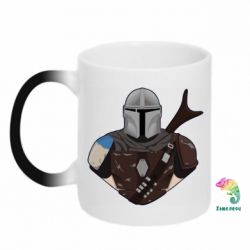 Чашка-хамелеон Bust of Mandalorian - PrintSalon