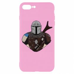Чехол для iPhone 7 Plus Bust of Mandalorian - PrintSalon