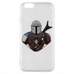Чехол для iPhone 6/6S Bust of Mandalorian - PrintSalon
