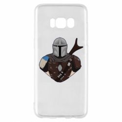 Чехол для Samsung S8 Bust of Mandalorian - PrintSalon