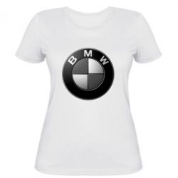 Женская футболка BMW Black & White - PrintSalon