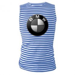 Майка-тельняшка BMW Black & White - PrintSalon