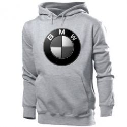 Мужское худи BMW Black & White - PrintSalon