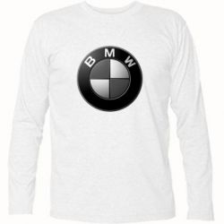 Футболка с длинным рукавом BMW Black & White - PrintSalon