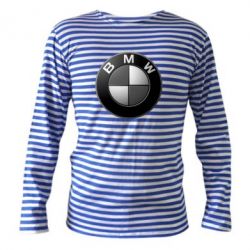 Тельняшка с длинным рукавом BMW Black & White - PrintSalon