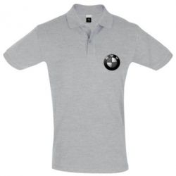 Мужское поло BMW Black & White - PrintSalon