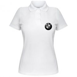 Женское поло BMW Black & White - PrintSalon