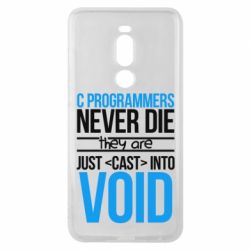 Чехол для Meizu Note 8 C programmers never die they are just cast into void - PrintSalon