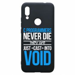 Чехол для Xiaomi Redmi 7 C programmers never die they are just cast into void - PrintSalon