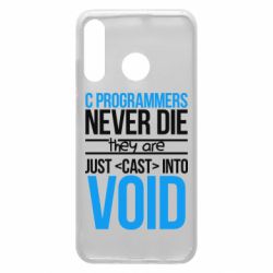 Чехол для Huawei P30 Lite C programmers never die they are just cast into void - PrintSalon