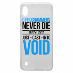 Чехол для Samsung A10 C programmers never die they are just cast into void - PrintSalon