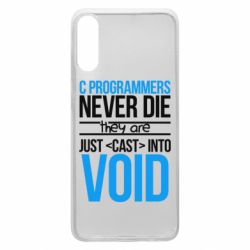 Чехол для Samsung A70 C programmers never die they are just cast into void - PrintSalon